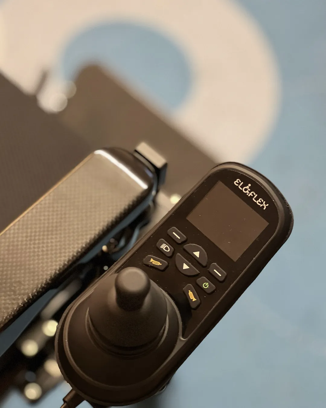 Eloflex Swing Away Joystick Mount to power wheelchair